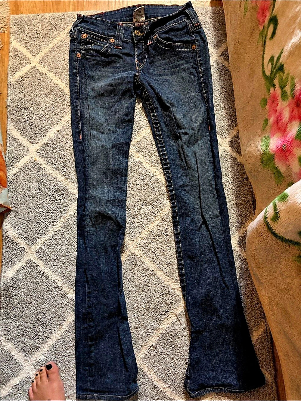 True Religion Joey Bootcut Jeans Blue Waist 27